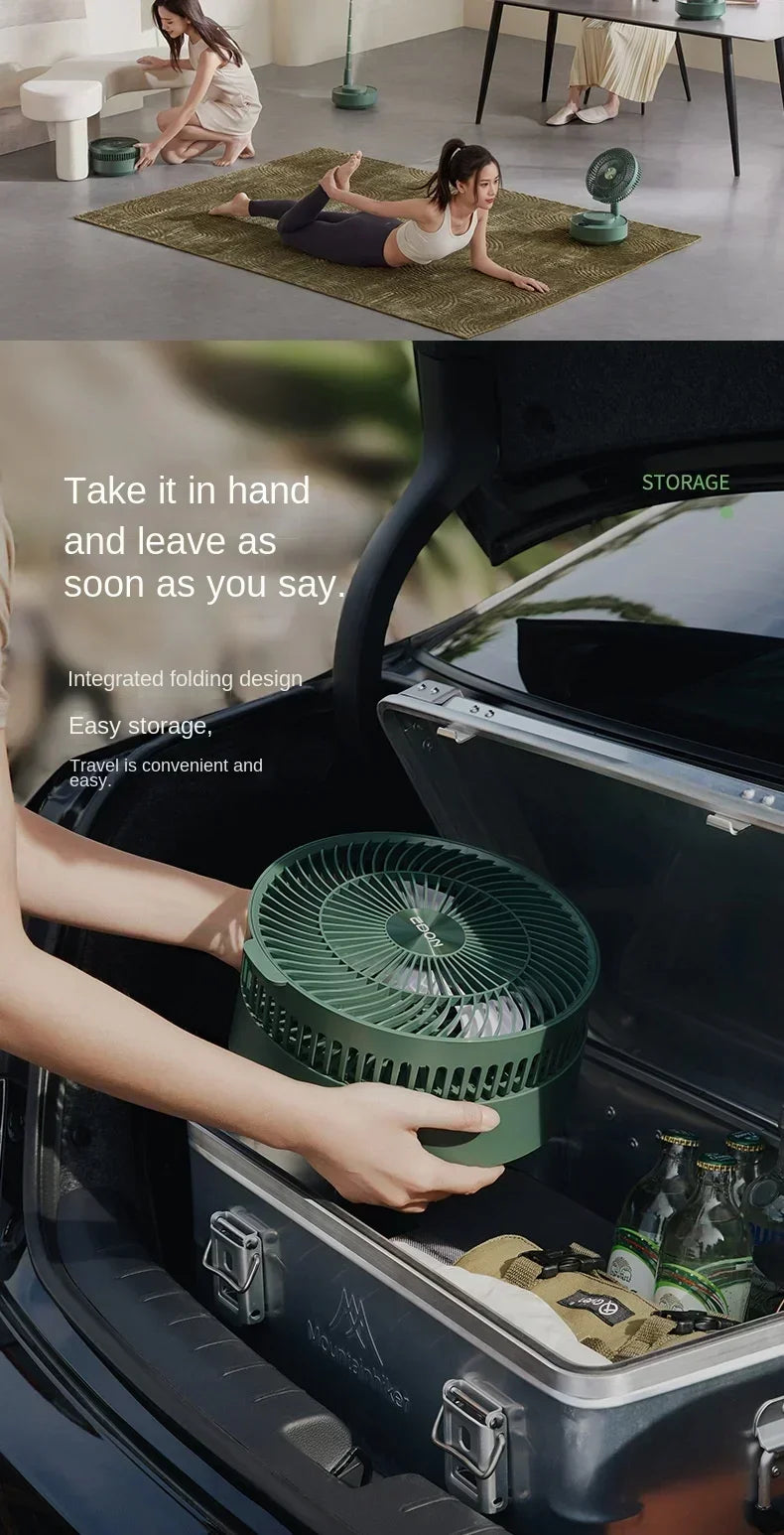 36V/110V/220V  Small Home Appliance Suspended Floor Fan with Powerful Airflow and Adjustable Height DW