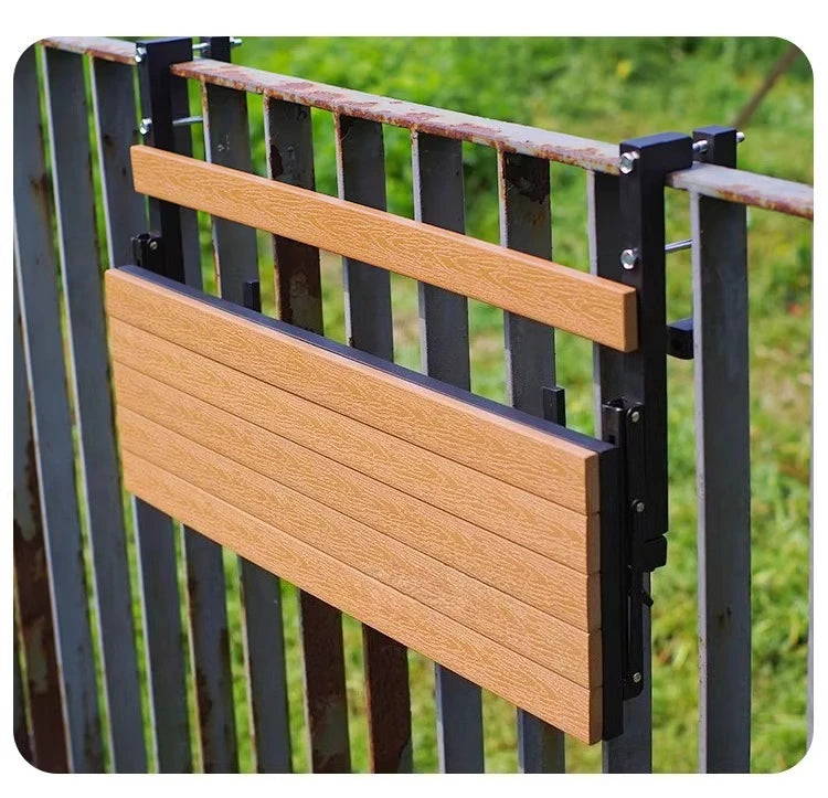 Wooden Outdoor Tables Garden Portable Folding Side Table Simple Modern Removable Study Desk Balcony Outdoor Dining Table