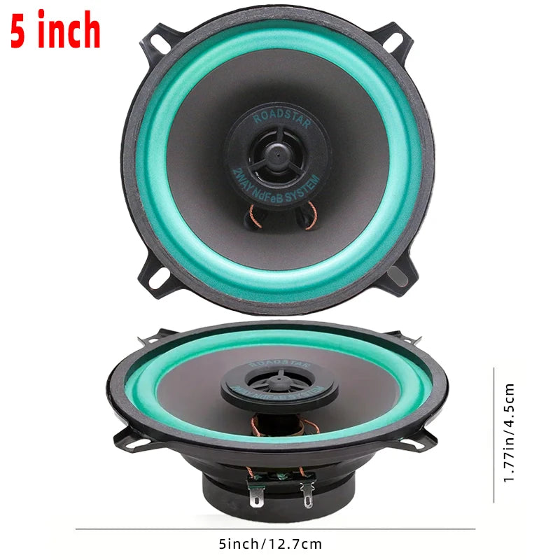 1PC 5 Inch Car Speakers Coaxial Subwoofer Universal Automotive Audio HiFi Music Full Range Frequency Car Stereo Speaker