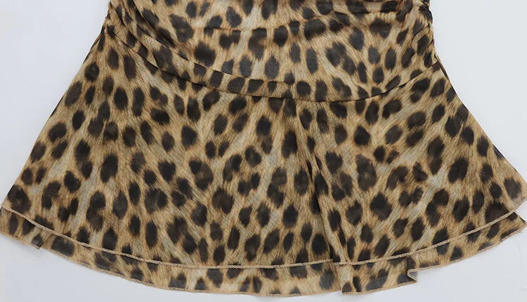 CNYISHE Leopard Pints Camisoles Sheath Fashion Women Dresses Sxexy Club Chic Bodycon Party Casual Outfits Female Vestidos