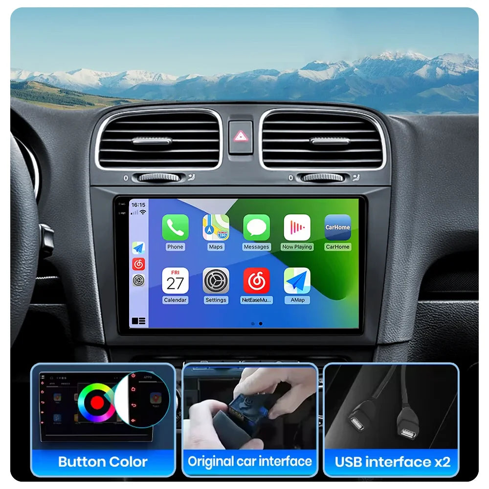 Android 16 For LADA Granta Sport 2011 - 2018 2K QLED Android Car Radio Multimedia Video Player GPS Stereo CarPlay 4G Head Unit
