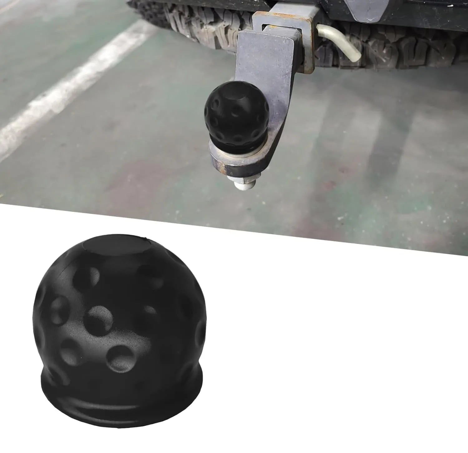 4pcs Universal 55MM Tow Bar Ball Cover Cap Trailer Ball Cover Tow Bar Cap Hitch Trailer Towball Protect Car Accessories