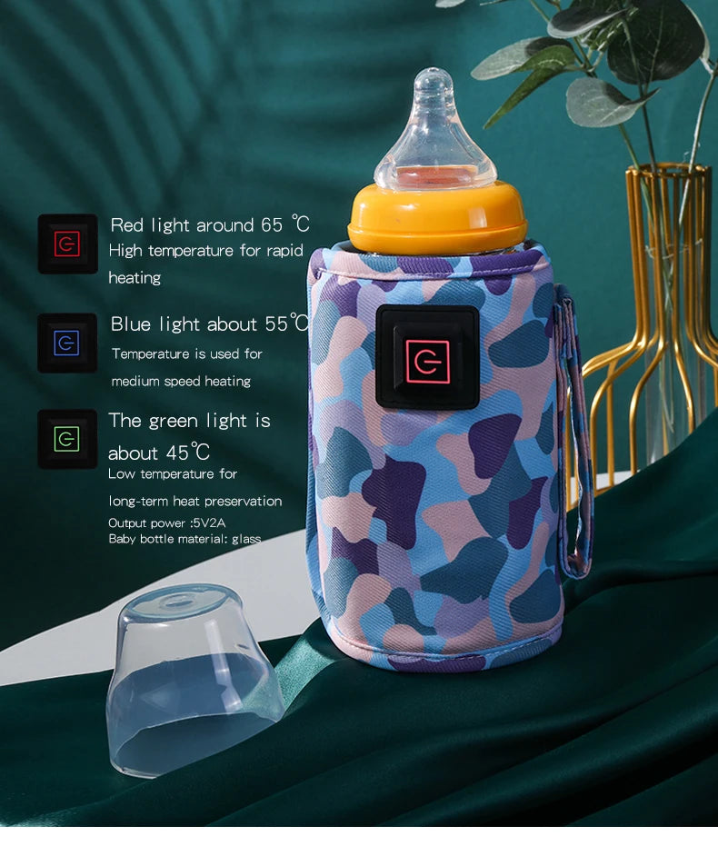 USB baby bottle heater, milk heater, baby milk heater thermostat, essential bottle warmer for outdoor use