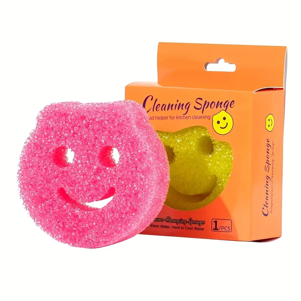 3-piece Kitchen Magic Sponge Brushes, Multi-functional Sponge, Suitable for Frying Pan Cleaning Sponges, Strong Stain-removing