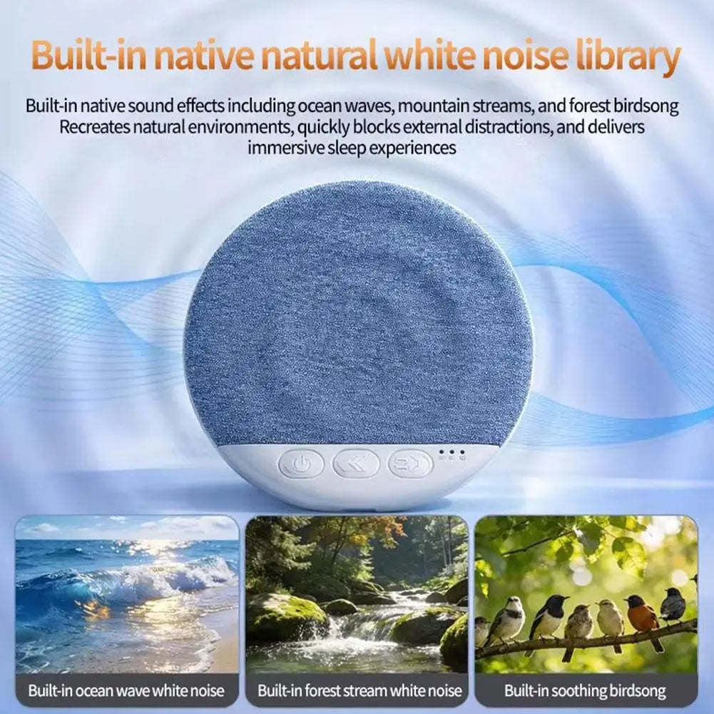 Mini Sleeping Bluetooth Speaker Nature Sound White Noise Soundbar Wireless MP3 Music Player Ultra Thin Timed Shutdown Audio Pla