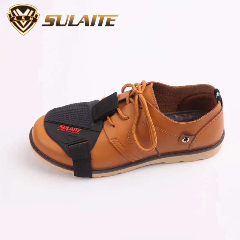 SULAITE Motorcycle Shift Pad Gear Shoe Cover Durable Lightweight Boot Protector Adjustable for Riding Moto Accessaries