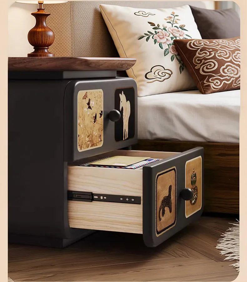 Simple Bedroom Bedside Table Luxury Nordic Storage Unique Drawers Bedside Table Trendy Organizer Mesa De Noche Home Furniture