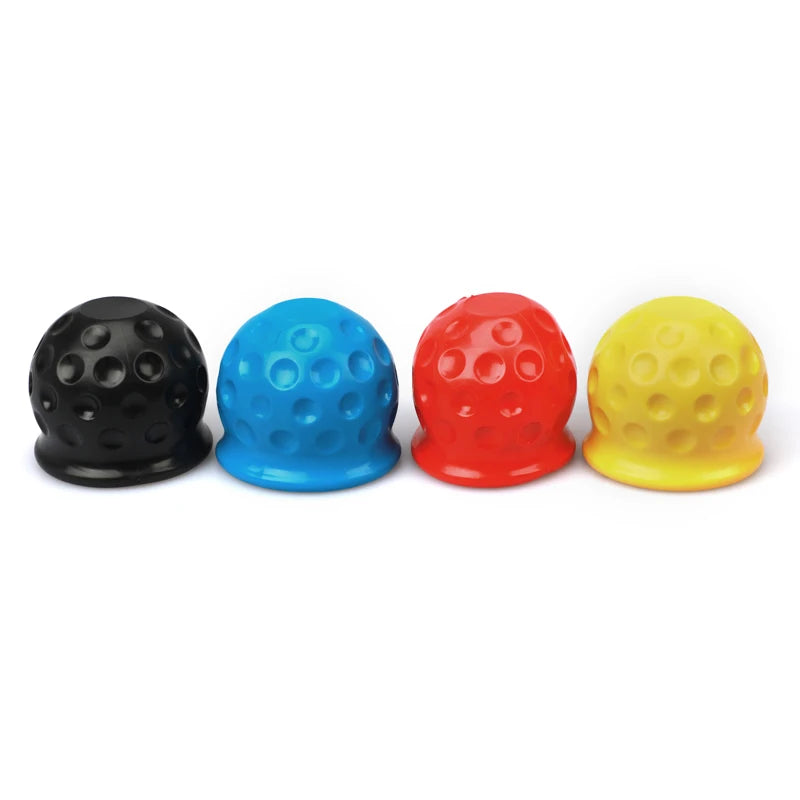 New 4 Colors Universal 50MM Tow Bar Ball Cover Cap Trailer Ball Cover Tow Bar Cap Hitch Trailer Towball Protect Car Accessories