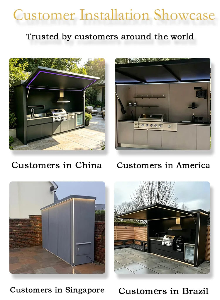 Full Equipped Outdoor Kitchen Bundle, Complete Cooking Set & Premium Non Stick Cookware,Sturdy &Functional for Outdoor Scenarios