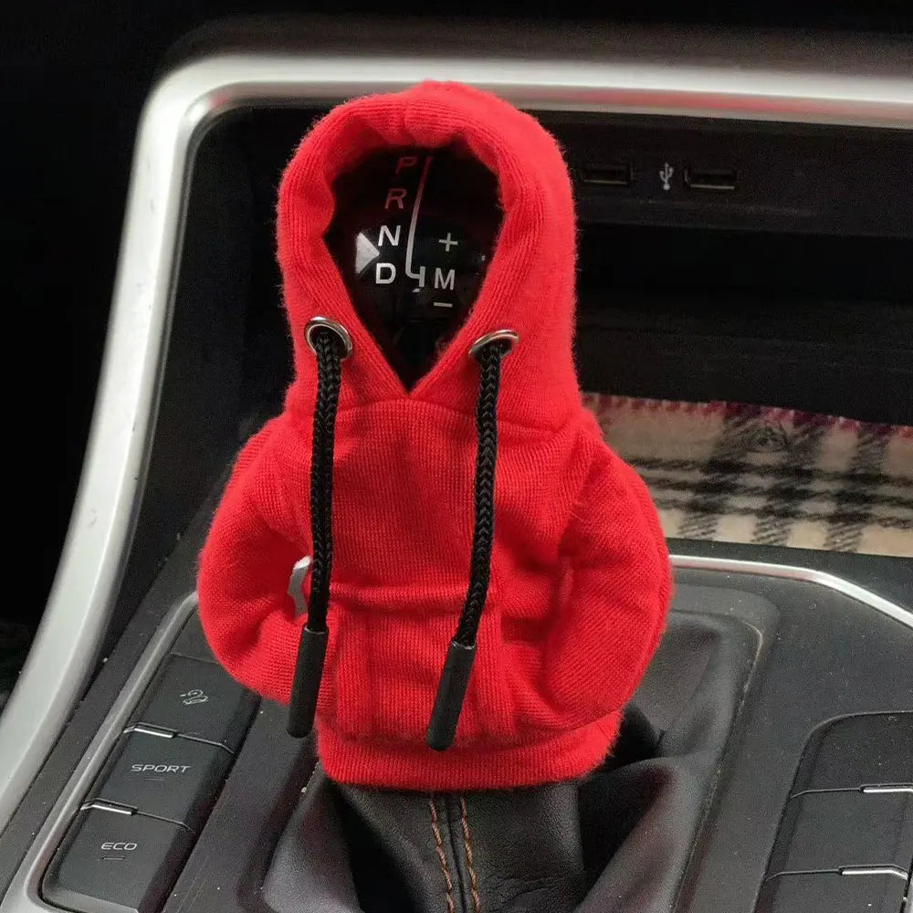 Gear Shift Mini Hoodie Cover Shift Cover Gear Handle Decoration Fits Manual Automatic Universal Car Shift Lever Interior Decor