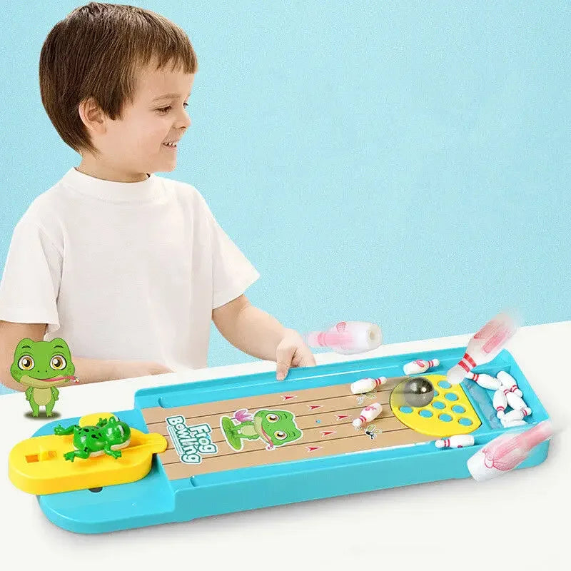 Frog Bowling Game for Kids Educational STEM Toys Parent Child Indoor Activity Stress Relief Desktop Game Birthday Christmas Gift