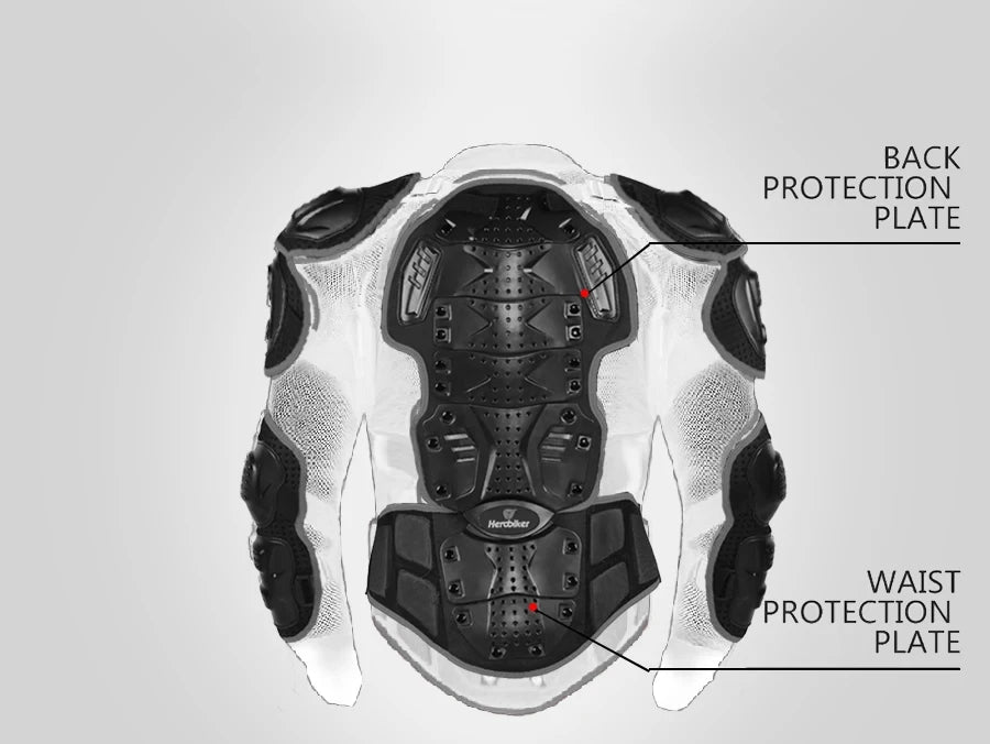 Motocross Jacket Men Body Armor Motorcycle Armor Wear-Resistant Anti-Drop Bicycle Racing Jacket Riding Motorbike Moto Protection