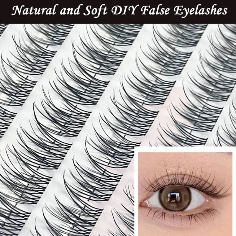 Large Capacity Fish Tail Fake Eyelashes Natural Russian Anime Eyelashes Natural Eyelashes Cosplay Single Cluster Fake Eyelashes