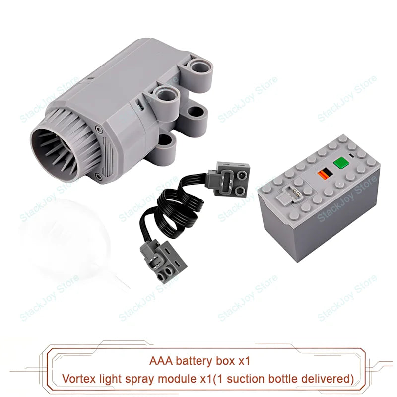 MOC Power Functions M/L/XL Motor Battery Box IR Remote Receiver for RC Car Robot Model Building Blocks Technical Modified Parts