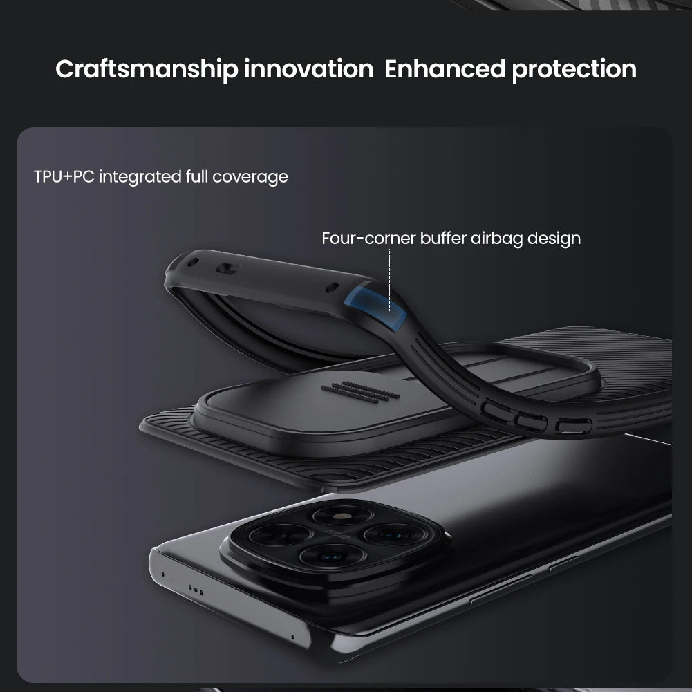 Nillkin for Xiaomi Redmi Note 15 Pro Plus Note 14 Pro Plus 5G CamShield Pro Slide Camera Cover Shockproof Protector Phone Case