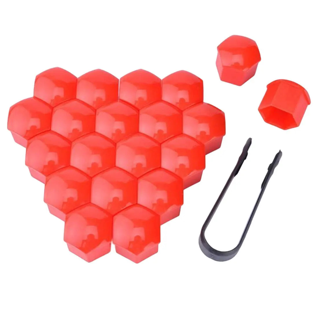 17mm/19mm/21mm 20Pcs Car Wheel Nut Caps Protection Covers Caps Auto Hub Screw Cover Black Car Tire Bolt Nut Cap Tyre Decoration