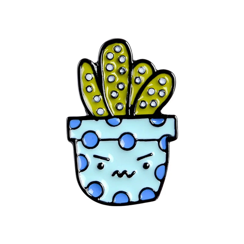 Cactus cactus balls succulent Enamel Pin Brooch Cartoon Women Men Denim Jackets Lapel Pins Backpack Badges Kids Fashion Jewelry