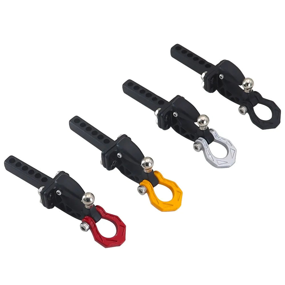 Metal Rear Bumper Tow Trailer Hook Drop Hitch Receiver For 1/8 1/10 Rc Crawler Car Axial Scx10 Traxxas Trx4 Rgt Yikong Redcat