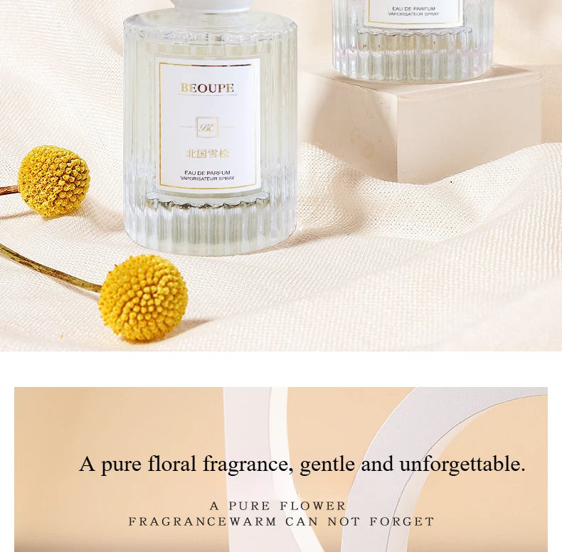 Northern Cedar Perfume for Women Floral Woody Eau de Parfum Long Lasting Fresh Winter Inspired Fragrance 50ml Parfum for Ladies