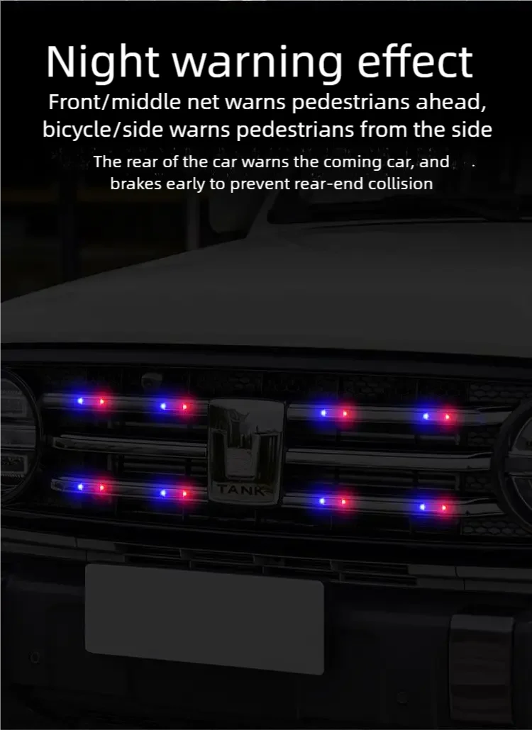 Car Mini LED Solar Power Warning Light Night Security Simulated Alarm Wireless Anti-Theft Caution Lamp Strobe Dummy Alarm Lamp