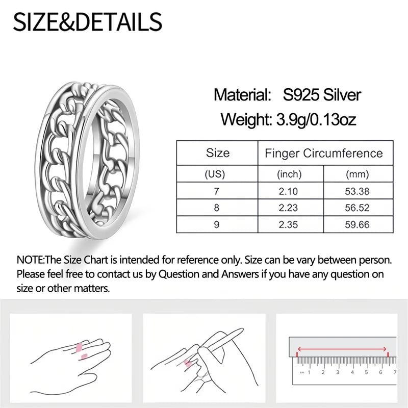 Rings For Women 925 Silver Size 6-9 Ocean Flower Sun Butterfly Heart Hollow Ring Fit For Engagement Weddings Fine Jewelry Gifts