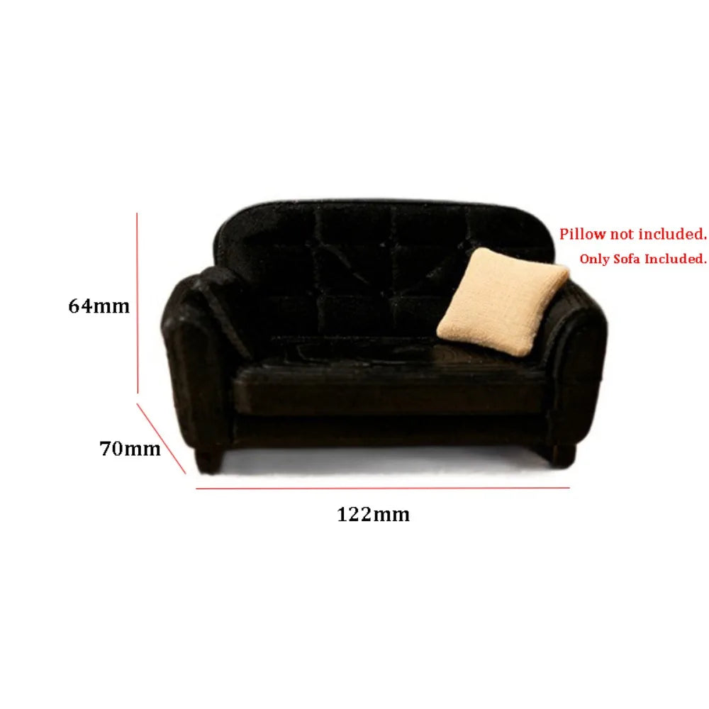 New 1:12 Dollhouse Simulation Sofa Mini Multistyles Living Room Furniture Pretend Play