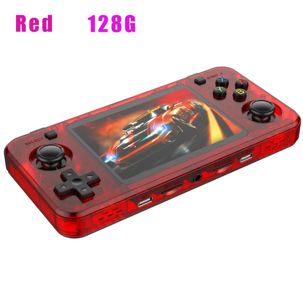 R36H ARKOS Retro Handheld Game Console Portable 64G 128G Pocket Video Player 3.5 Inch IPS Screen R36S landscape Kid Gift