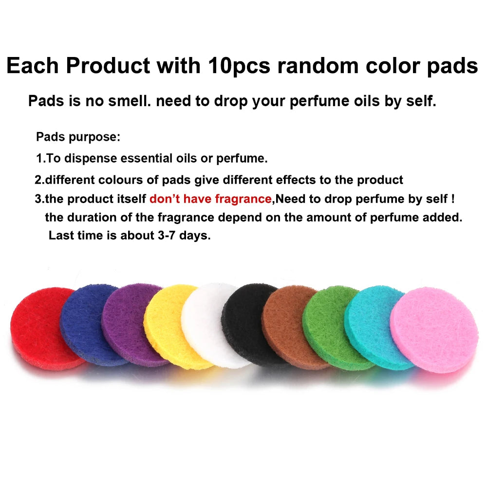 Black Perfume Diffuser Clip Auto Vent Car Air Freshener Alloy Stainless Steel Aroma Aromatherapy Essential Oil Diffuser Locket