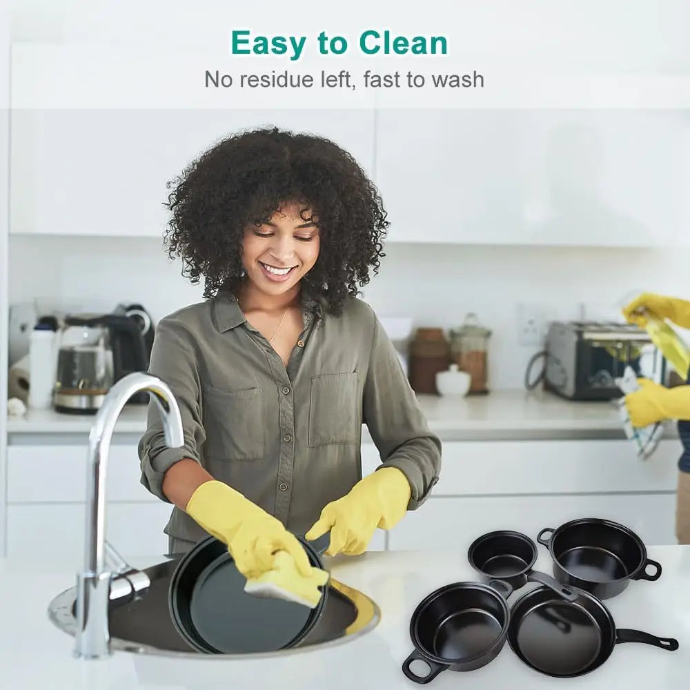 13PCS Non-Stick Pots and Pans Set Kitchen Cookware for Induction Cooker Low Oil Smoke Gift Set
