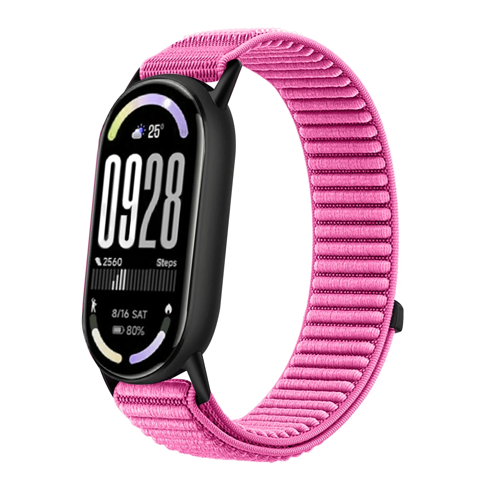 Original Nylon Loop Strap For Xiaomi Miband 10/9/8 Metal buckle Integration Bracelet Band For Miband 10 9 8 Breathable Wristband