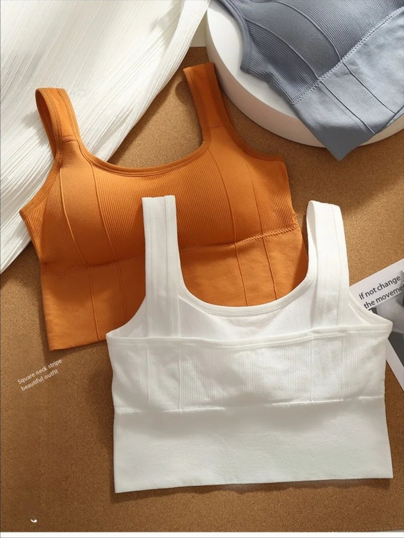 Breathable Sports Bra Anti-Sweat Fitness Top Women Seamless Yoga Bra Shockproof Crop Top Push Up Sport Bra Gym Workout Top