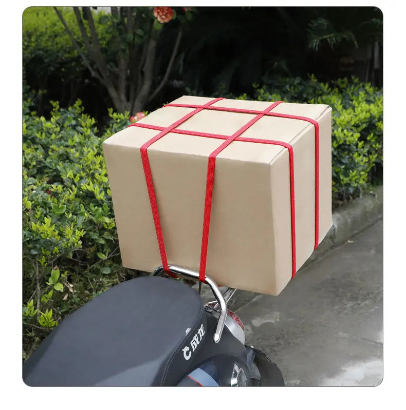 Motorcycle Elastics Rubber Luggage Rope Cord Hooks Bikes Rope Tie Auto Luggage Roof Rack Strap Fixed Band Hook Car Accessories