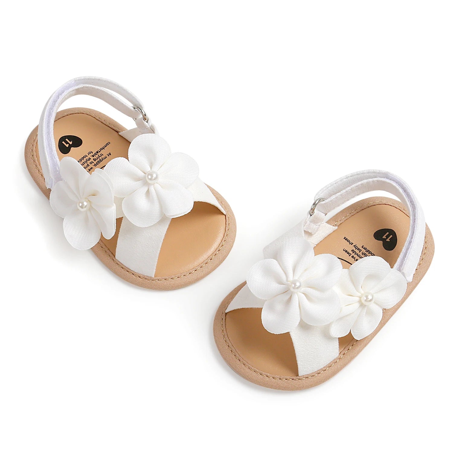 Baby Summer Sandals, PU Non-Slip Soles, Soft Flat Shoes for Infants, Suitable for Learning to Walk Indoors and Outdoors.