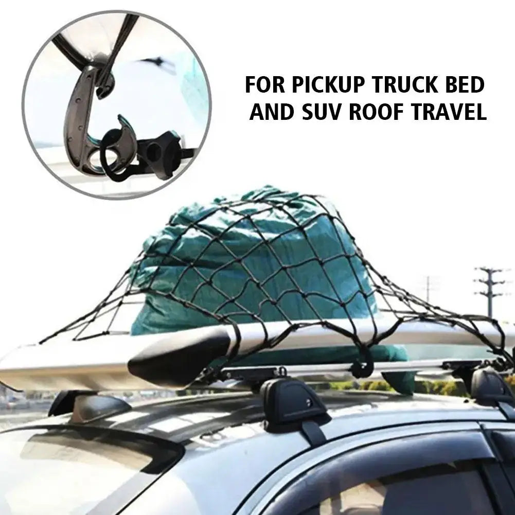 120x90cm Car Roof Rack Luggage Carrier Cargo Net Grid Mesh Roof Rack Net Interior Ceiling Cargo For Pickup Truck SUV Roof