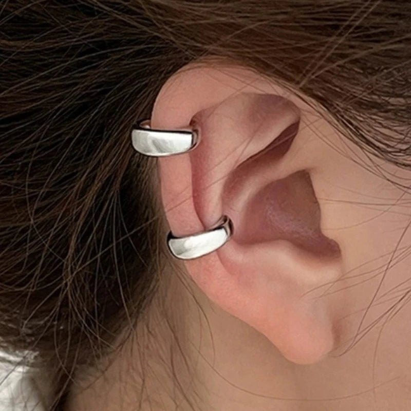 Gold Silver Ear Cuff Without Piercing Ear Clips Earrings for Women Trendy Earring Fake Cartilage Earrings Clip Каффы Для Ушей