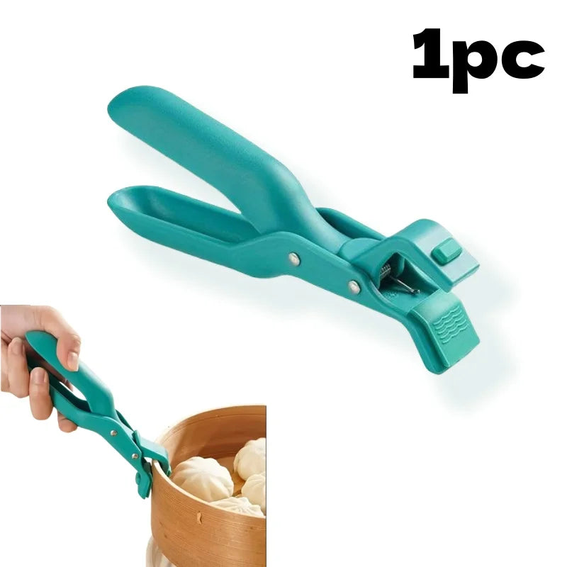 2/1Pcs Anti-Scald Clips Hot Dish Plate Gripper Kitchen Non-slip Bowls Clamp Holder for Frying Pans Air Fryer Steamers Oven