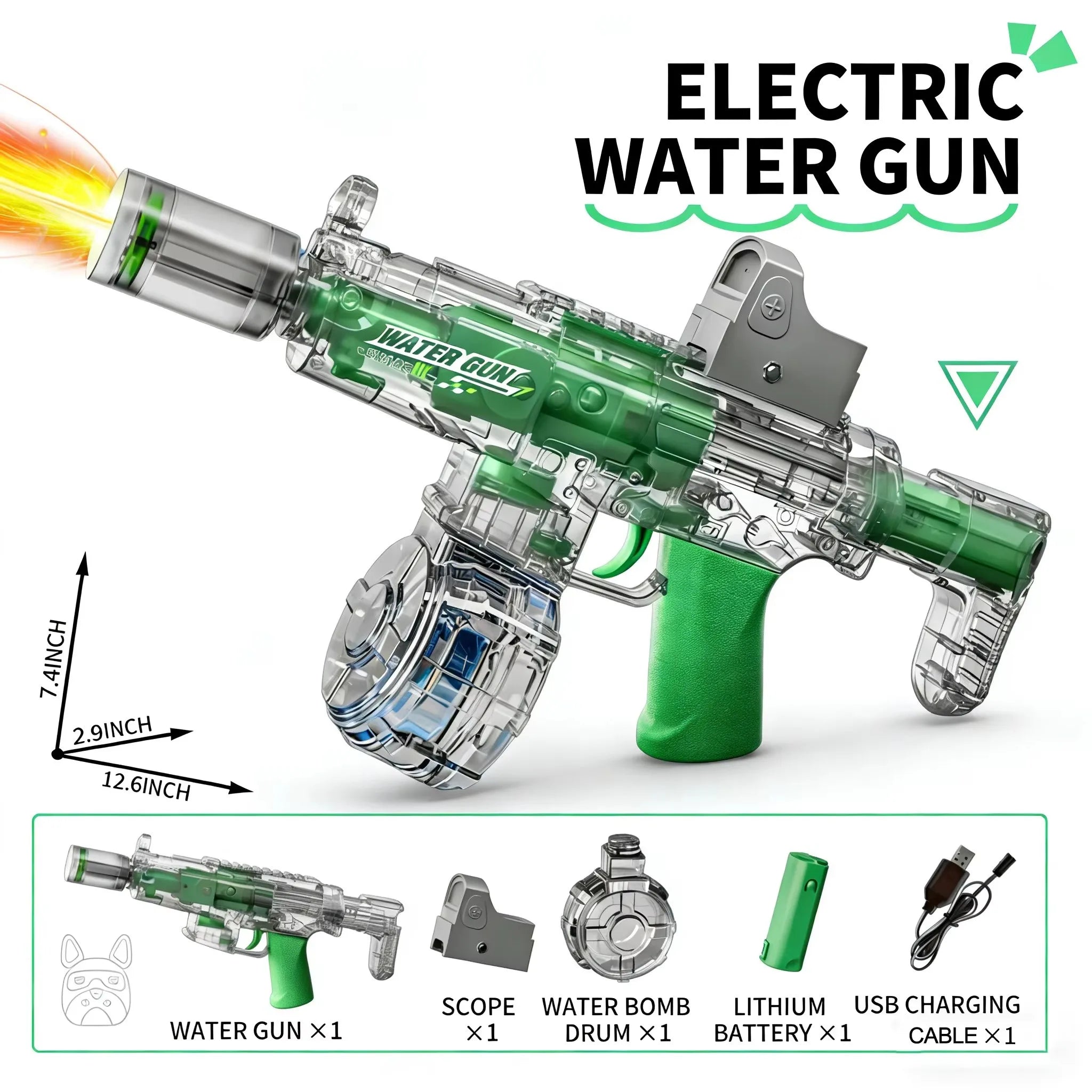 Electric Water Guns For Adults Powerful Squirt Automatic Water Suction Water Blasters Summer Outdoor Beach Toy For Boys Kid Gift