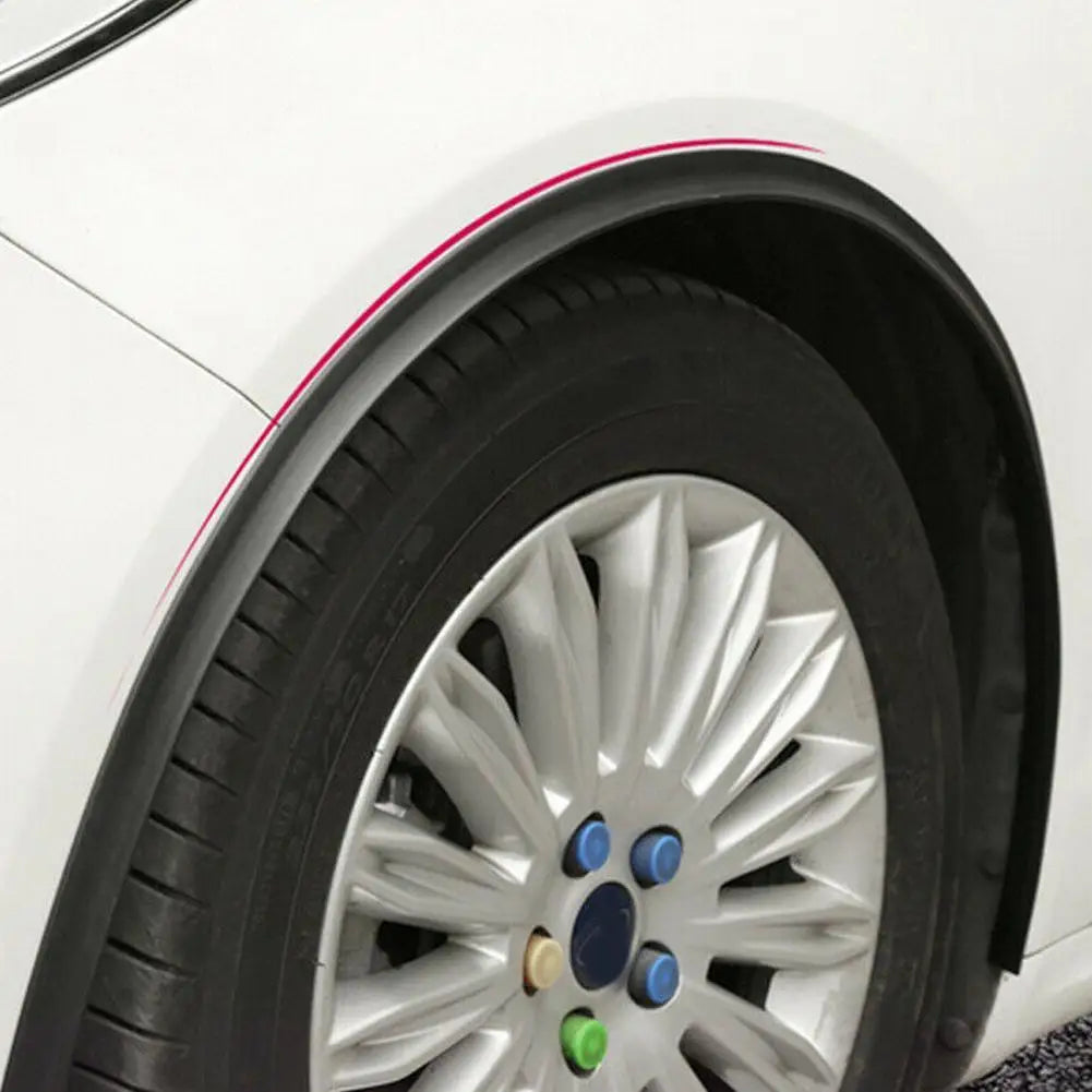 Car Splash Guard Fender Flare Extension Wheel Eyebrow Moulding Trim Wheel Arch Strip Extenders Trim Strip Stick out Edge SUV