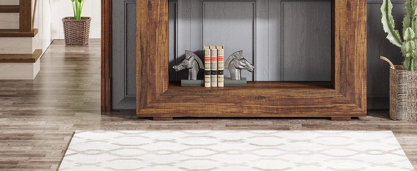Tribesigns 47" Farmhouse Console Table with Storage, Industrial Hallway Sofa Table for Entryway, Living Room
