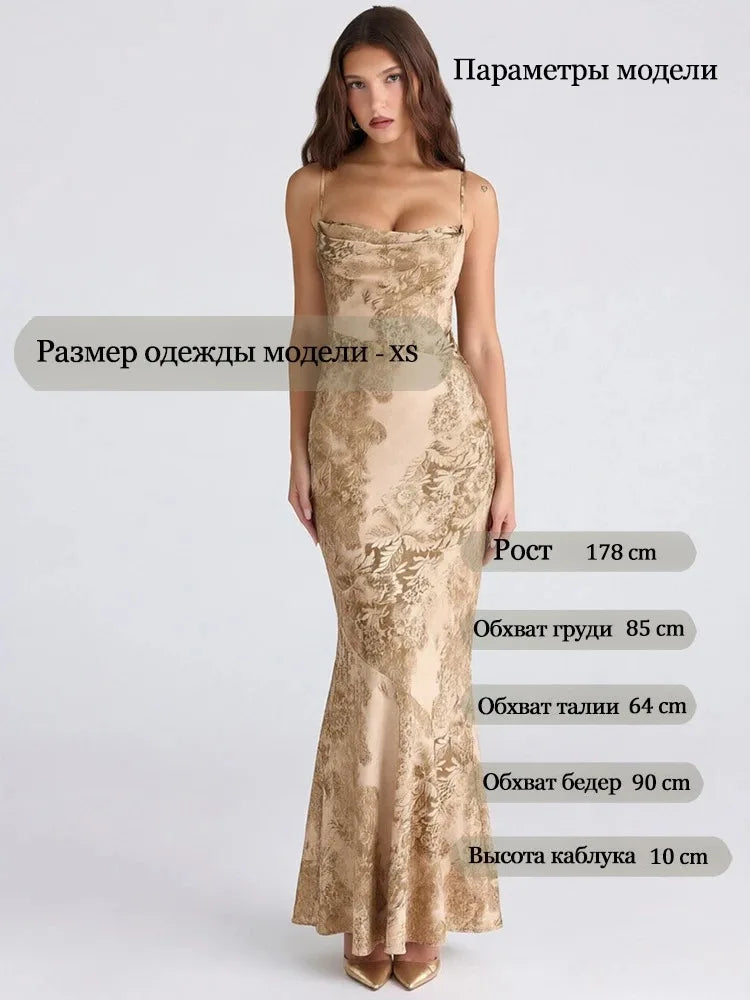 Suninheart Summer Spaghetti Strap Floral Print Party Dresses Elegant Maxi Bodycon Wedding Guest Holiday Dress New In Dress 2023