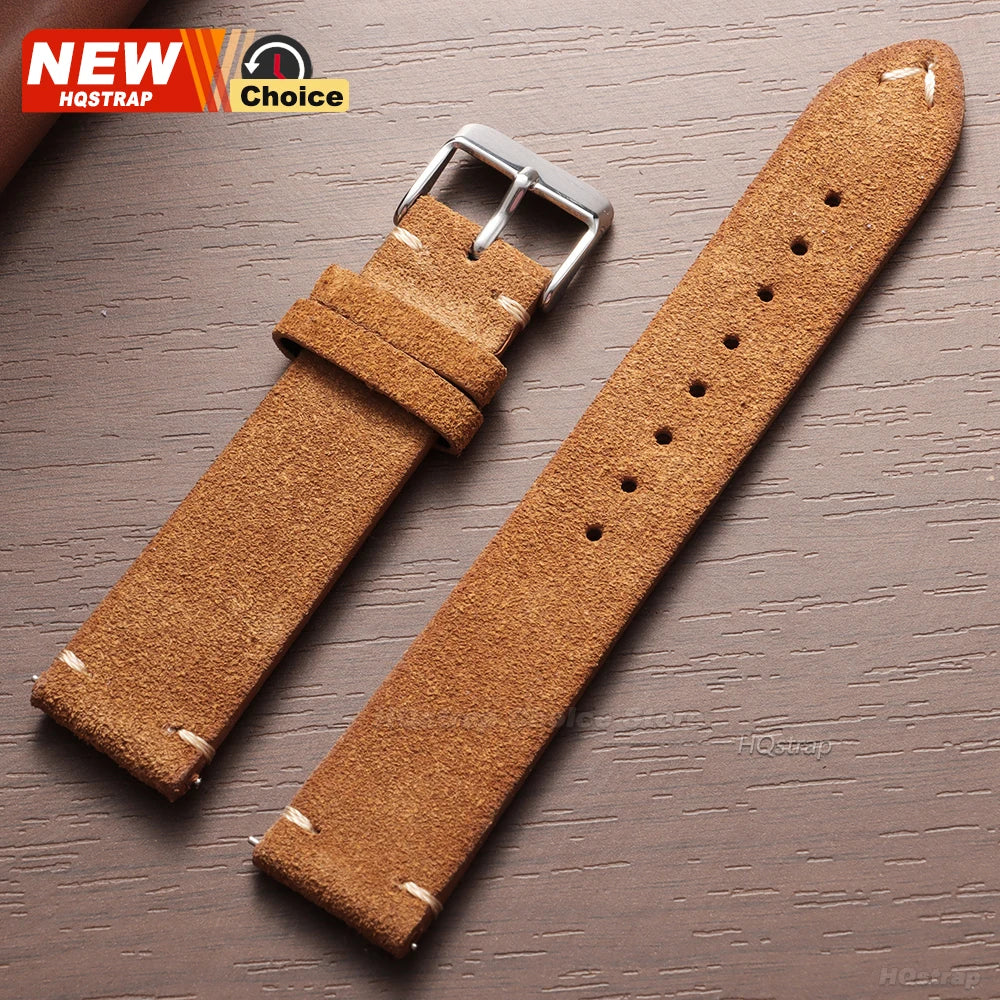 New 14/16/18/19mm 21mm 22mm 20mm Soft Suede Watch Strap for Seiko for Omega Universal Quick Release Bracelet Men Women Wristband