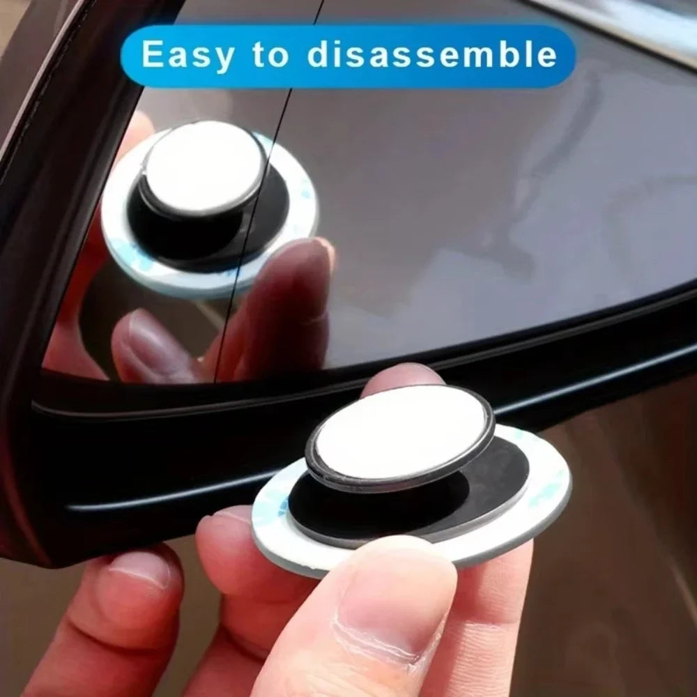 Car Blind Spot Mirror Mounted No Border Small Circular Rearview Mirror High-definition Blind Spot Auxiliary Observation Mirrors