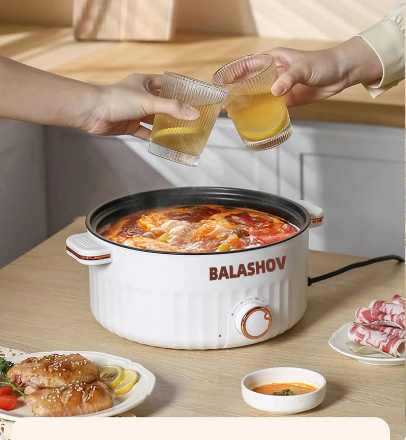 1.5L/3L Portable Electric Rice Cooker Multifunctional Double Layer Pan Non-stick Cookware for Kitchen and Home Appliance