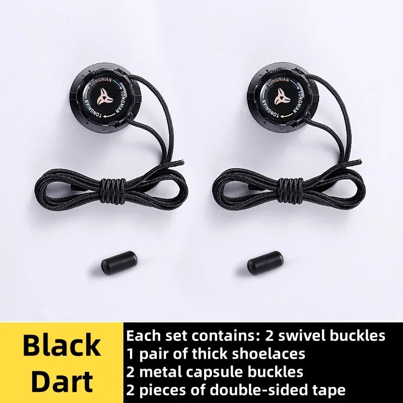 1 Pair of Sports Shoe Laces, Lace-free Swivel Buckle for Men and Women, Casual Lazy Shoes, Lace Accessories, Sports Shoe Laces