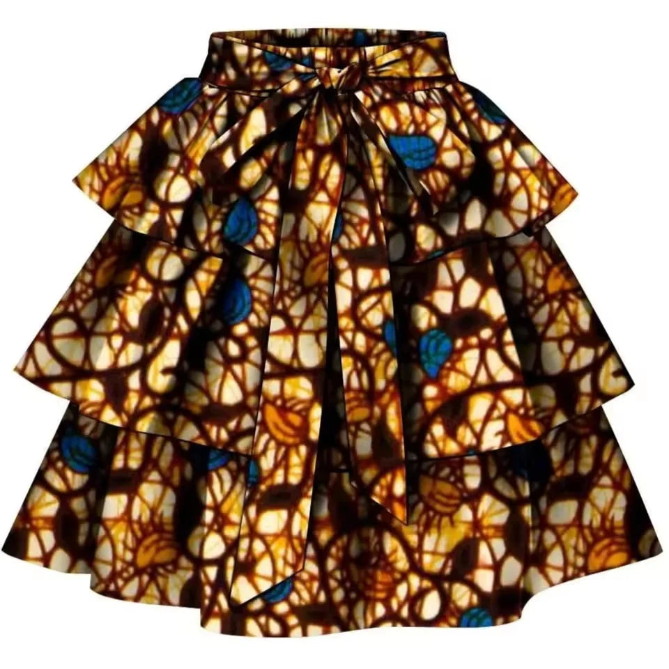 Sale! New African Print Clothes for Womem private custom pure cotton ankara print dashiki bazin riche casual skirt for women