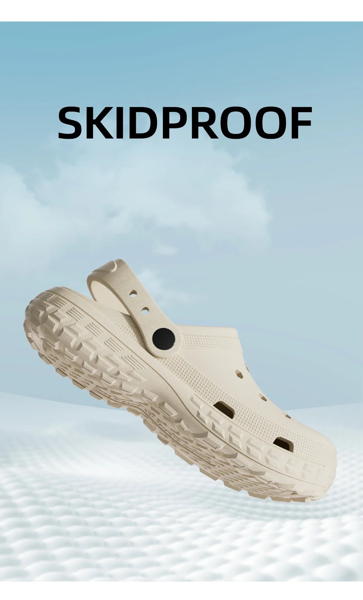 2026 Women and Men's Hole Shoes Summer Non-Slip Outdoor Sandals Closed Toe Shit Feeling Beach Slippers Thick Bottom Soft Bottom