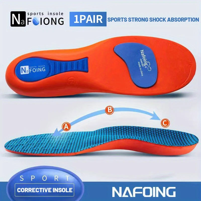 Arch Support Feet Orthopedic Shoes Insole Plantar Fasciitis Insoles for Men Women Shock Absorbing Non Slip Sports Insoles