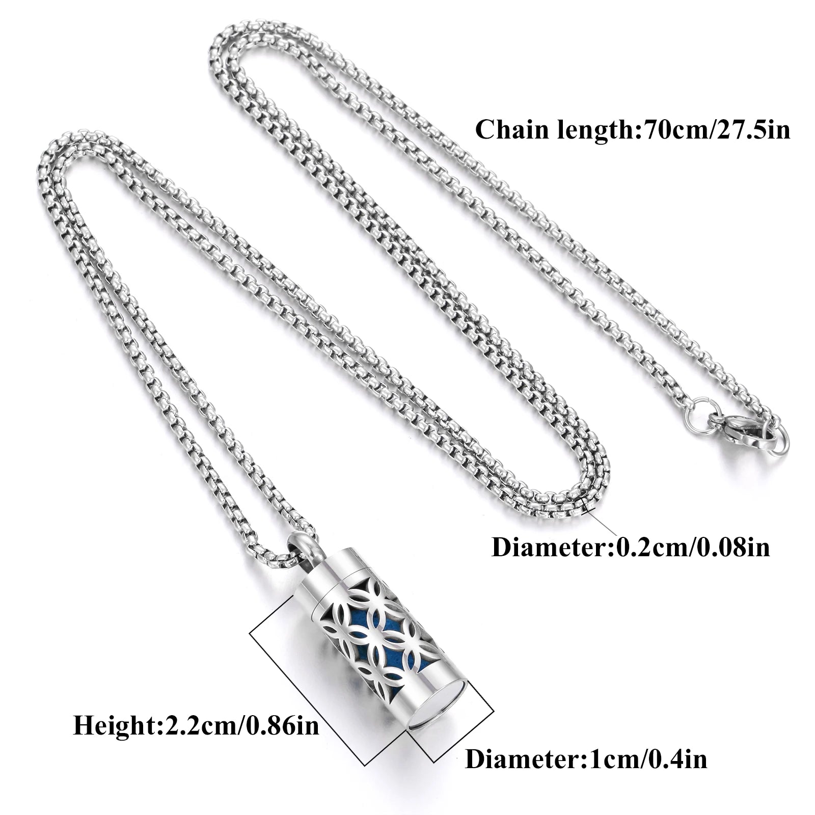 New Stainless Steel Aromatherapy Hollow Out Pendant Angel Wings Pattern Perfume Lockets Essential Oil Diffuser Necklace Jewelry