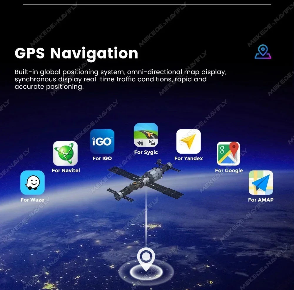 Wireless for CarPlay Android Auto Car Radio for Toyota VIOS Yaris 2007-2012 Video Multimedia Player GPS Stereo Head Unit BT WiFi
