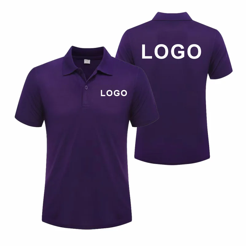 Customized Logo Breathable Polo Shirt Casual Company Group Clothing Lapel Short Sleeve Polo Shirts Work Clothes Print Embroidery